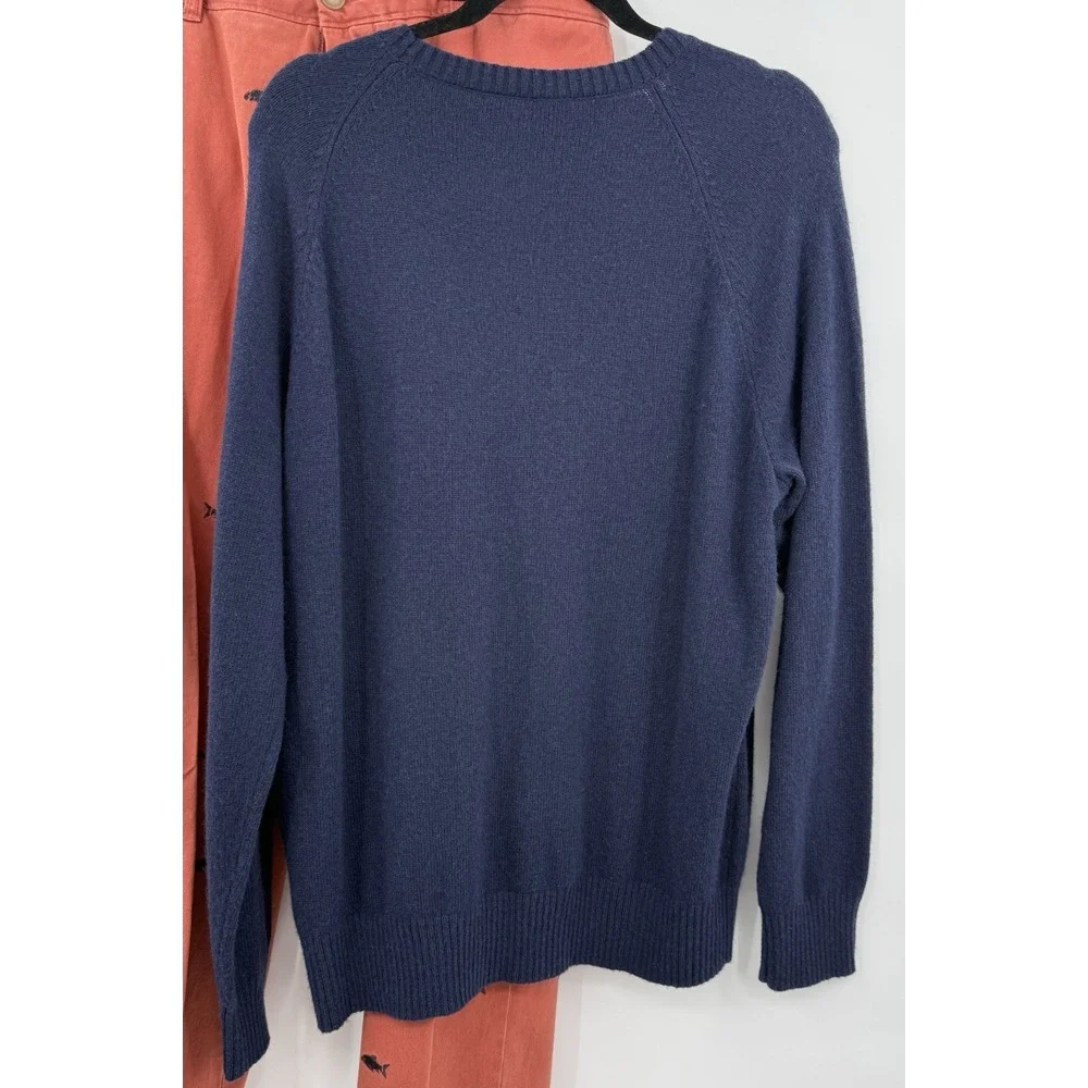 J. Crew Wool Blend Sweater Sz L Blue AA027 NWT & Embroidered Fish Chino 36x30‎
